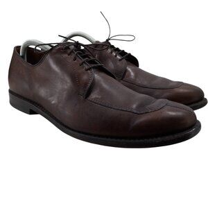 Allen Edmonds Delray Brown Leather Lace Up Oxfords Size 11 Loafers Split Toe